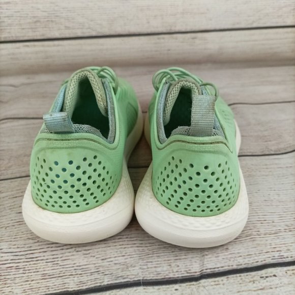 Crocs LiteRide Paceer Kids Youth Sneakers Size Junior 4 Light Green - Picture 5 of 9